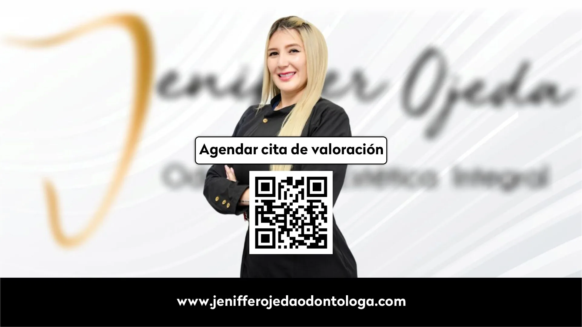 Fotografía profesional de Jeniffer Ojeda, odontóloga estética en Medellín